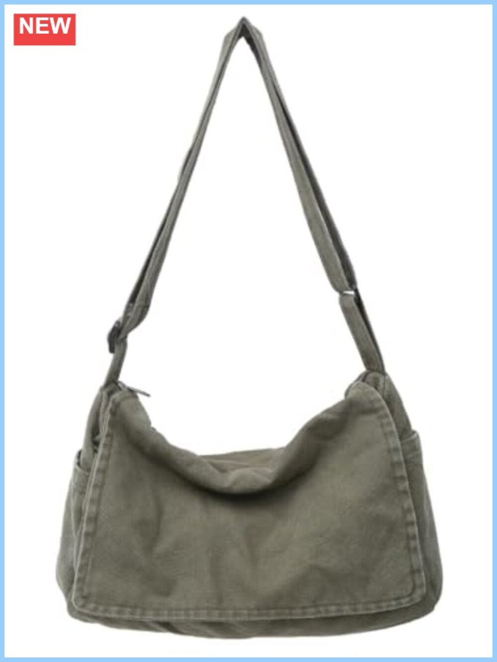 Canvas Messenger Bag Crossbody Shoulder Sling Satchel Laptop Bag Unisex